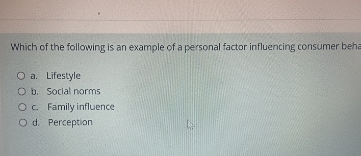 Solved Which of the following is an example of a personal | Chegg.com