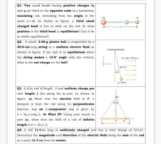 solved-q1-two-small-beads-having-positive-charges-39-and-chegg