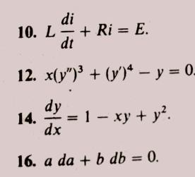 Solved State whether the equation is ordinary or partial, | Chegg.com