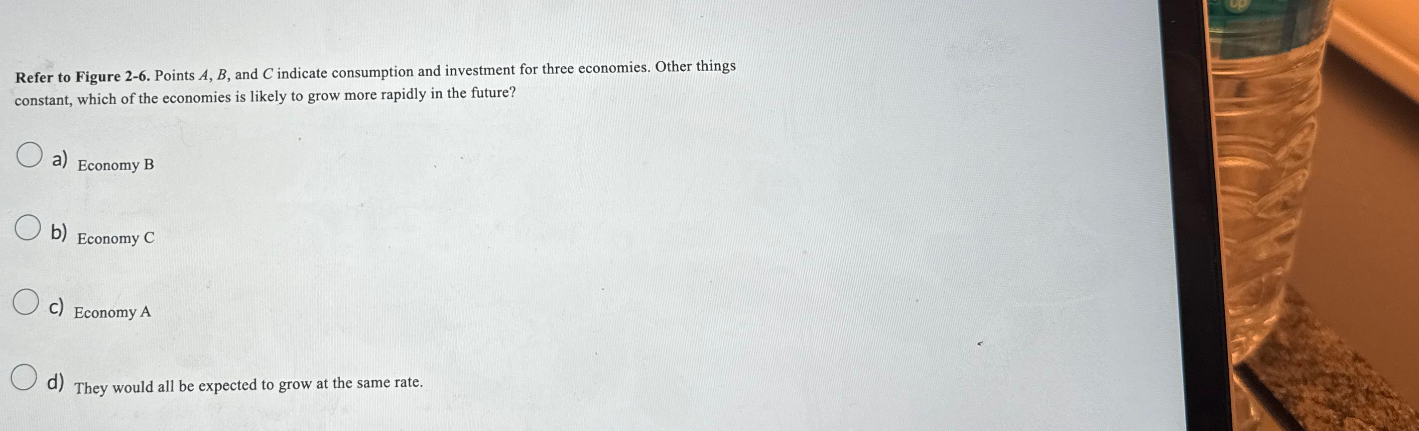 Solved Refer To Figure 2-6. ﻿Points A,B, ﻿and C ﻿indicate | Chegg.com