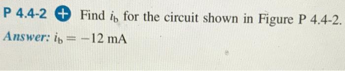 Solved P 4.4-2 + Find in for the circuit shown in Figure P | Chegg.com