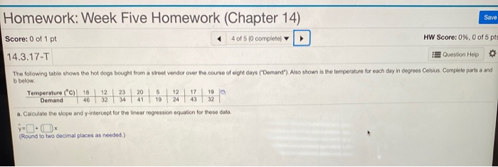 5 2 homework chapter 14