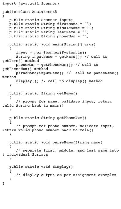 Solved i need this java code kindly follow the instructions | Chegg.com