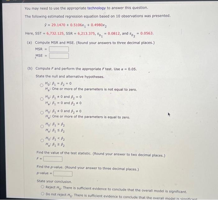 Solved You may need to use the appropriate technology to | Chegg.com