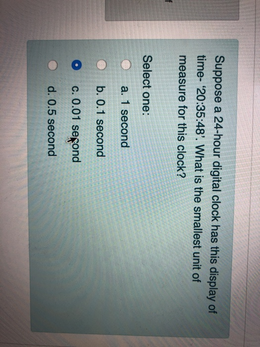 Solved Suppose a 24hour digital clock has this display of