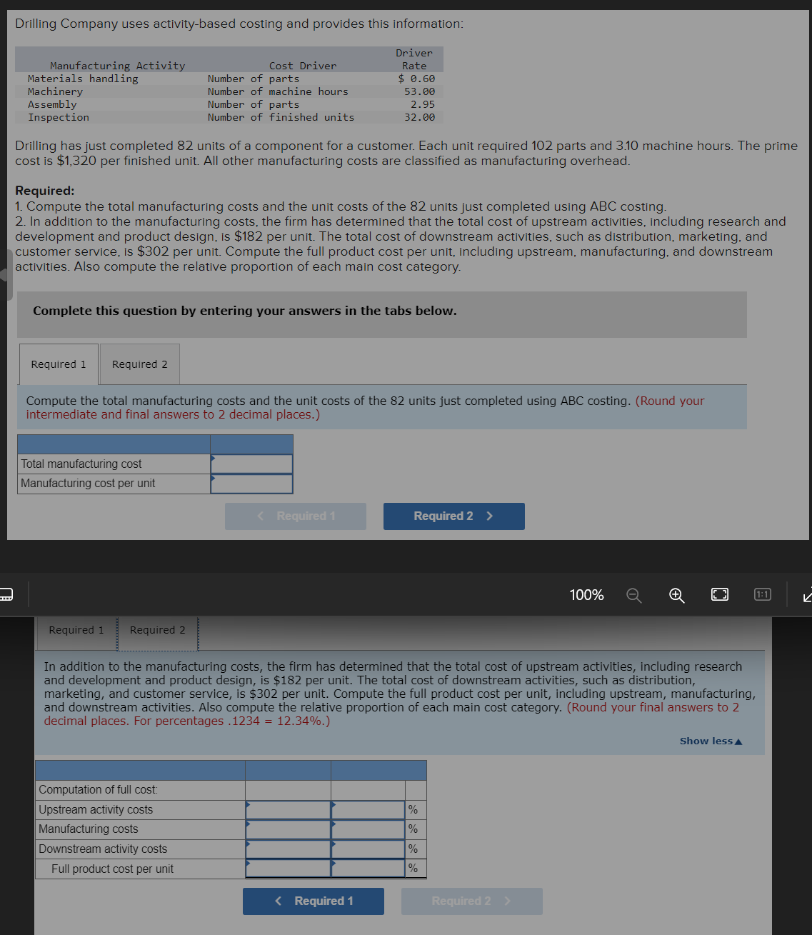 Solved Drilling Company Uses Activity-based Costing And | Chegg.com