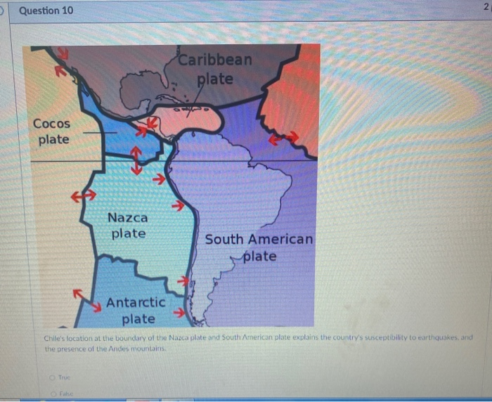 Solved Question 6 2 pts Caribbean plate Cocos plate Nazca