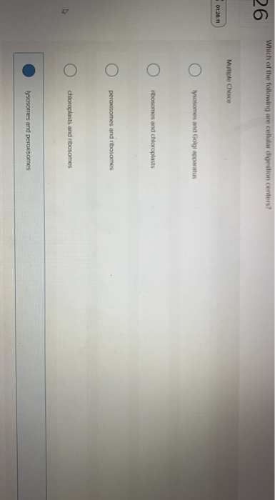 Solved Which of the following are cellular digestion | Chegg.com