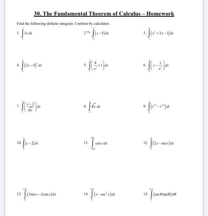 Fundamental theorem of store calculus calculator