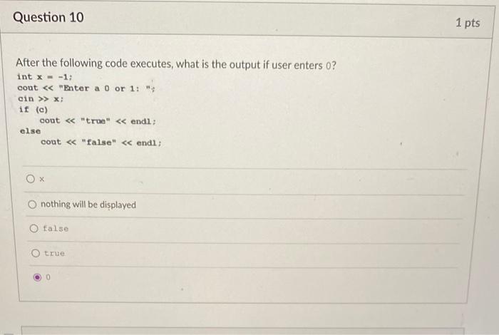 Solved Question 26 1.5 pts The nested conditional statement | Chegg.com