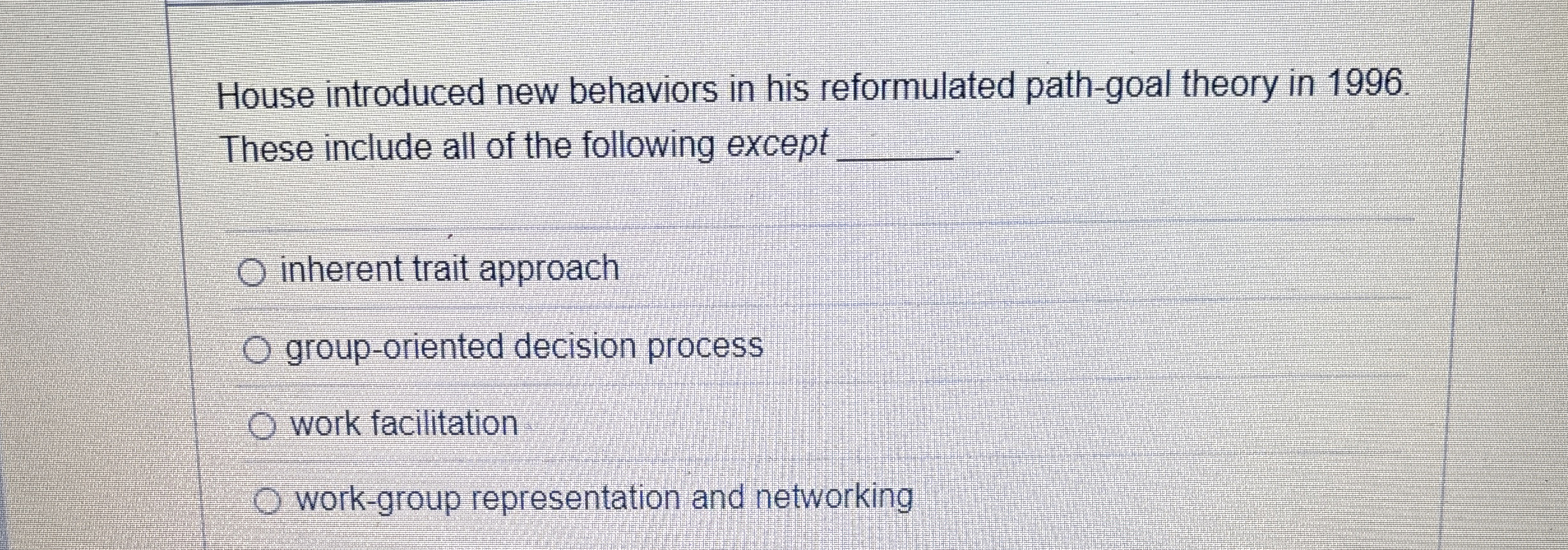 Solved House introduced new behaviors in his reformulated