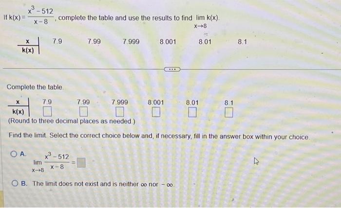 Solved If K X 3 X 512 X 8 X K X O A Complete The