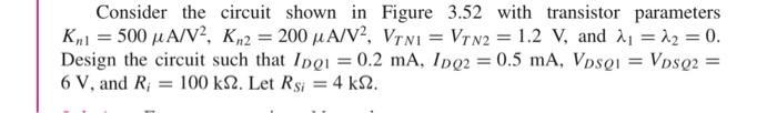 Solved The transistor parameters for the circuit shown in | Chegg.com