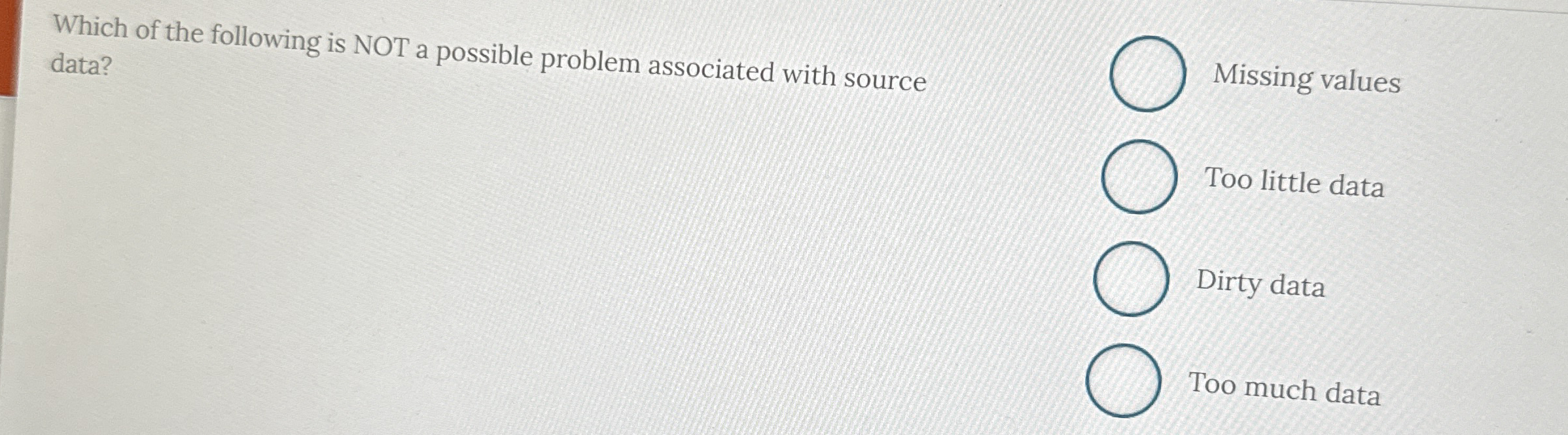 Solved Which of the following is NOT a possible problem | Chegg.com
