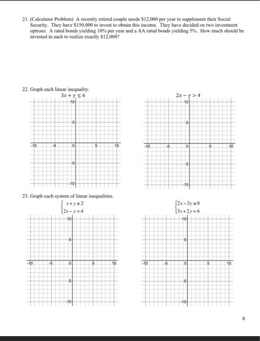 Solved 21 Calculator Problem A Recently Retired Couple Chegg Com   Image