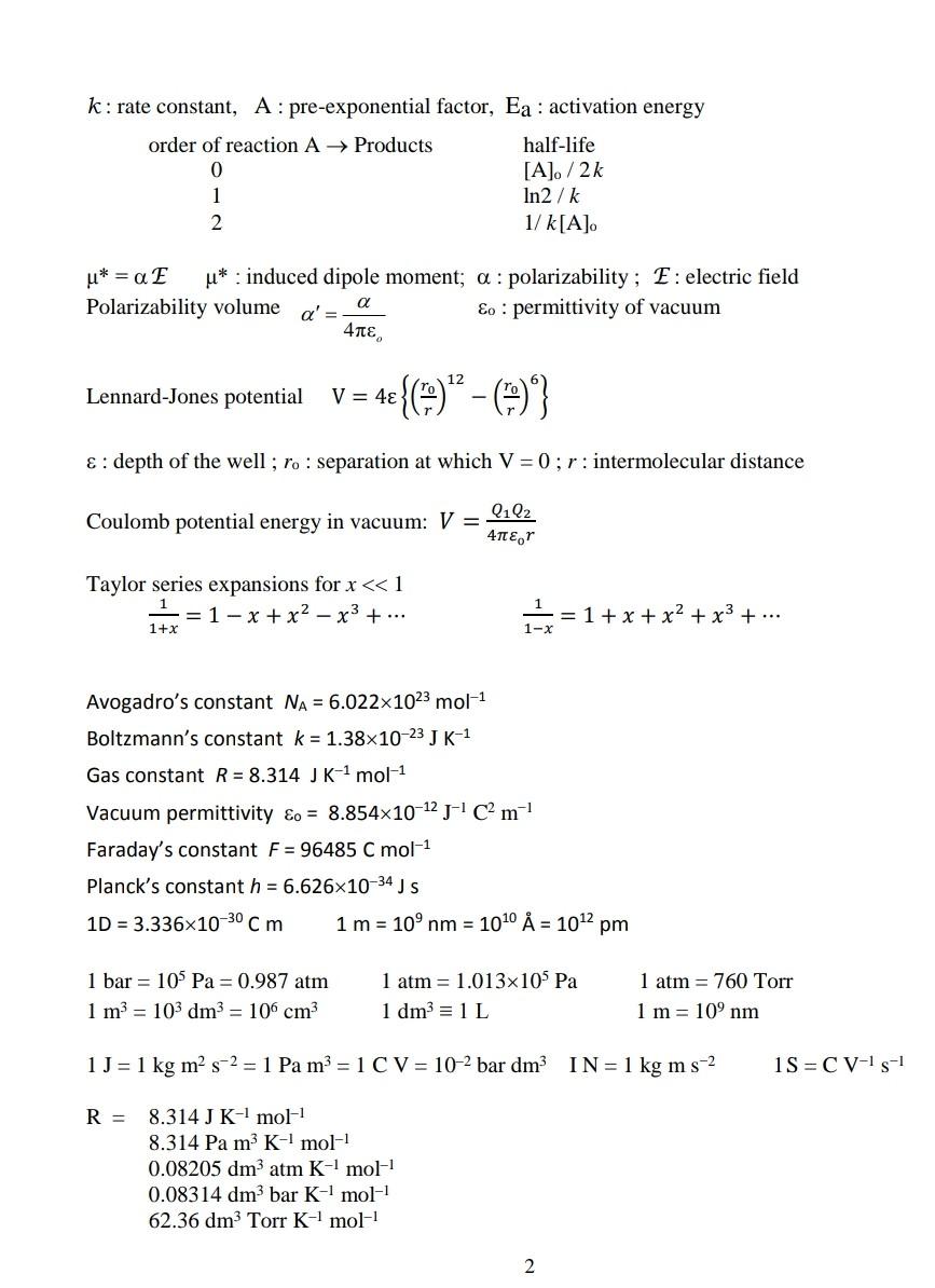 Q3 4 Marks The Escape Velocity From The Earth S Chegg Com