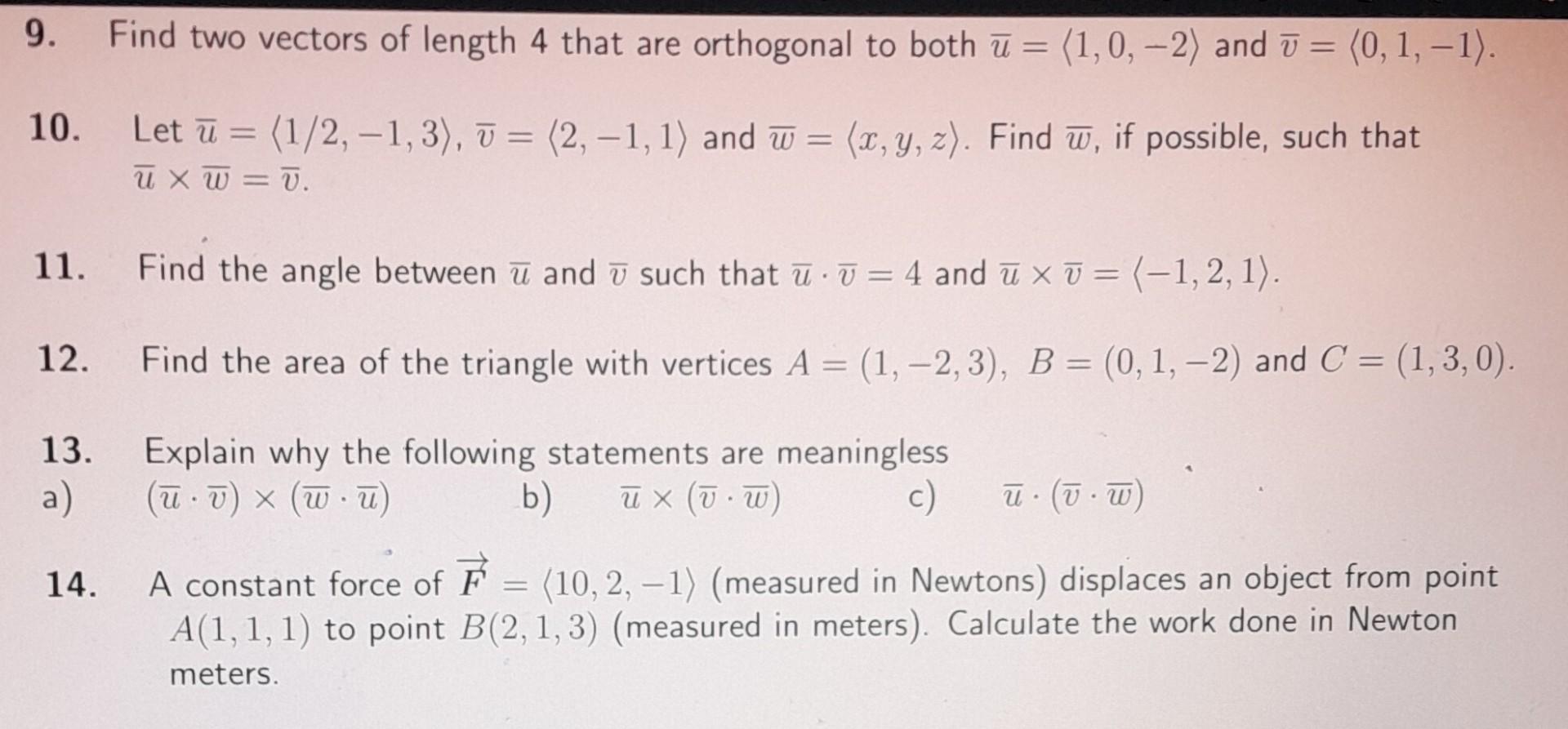Solved 9. Find two vectors of length 4 that are orthogonal | Chegg.com