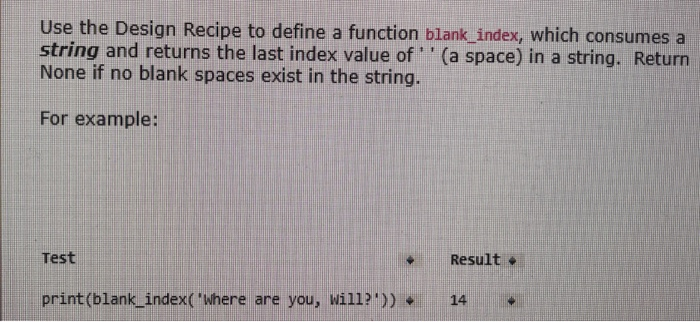 Solved Use the Design Recipe to define a function | Chegg.com