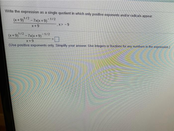 Solved Write the expression as a single quotient in which | Chegg.com