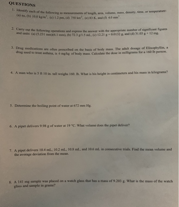Solved Questions 1 Identify Each Of The Following As M O
