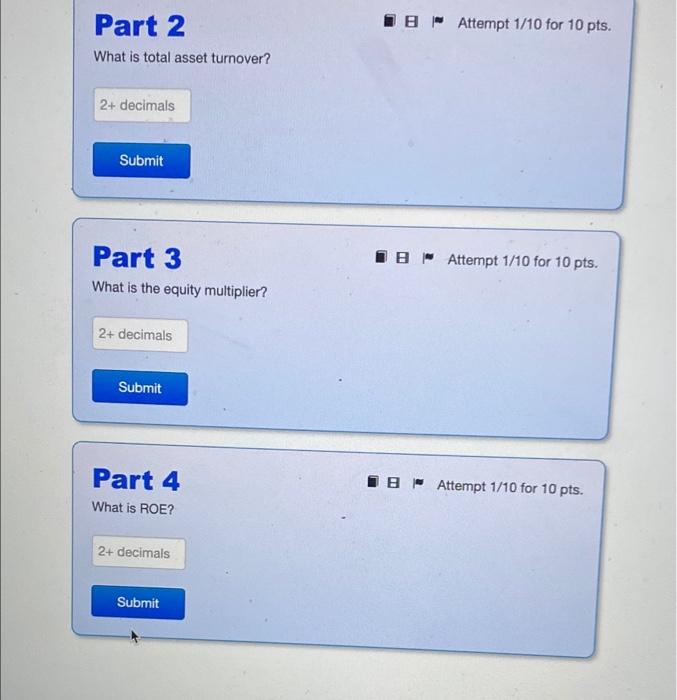 Solved Intro Use the following information to answer the | Chegg.com