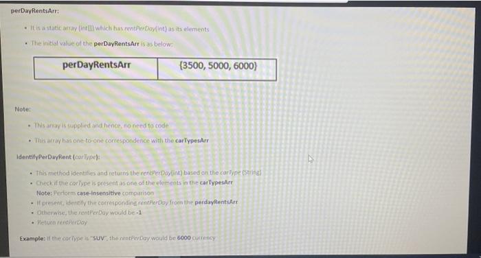 Problem Statement Problem Statement: Ferrari rental | Chegg.com
