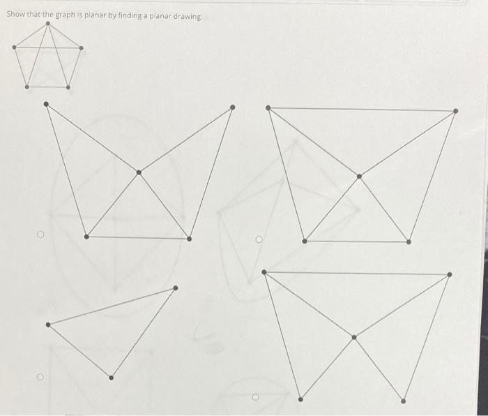 Solved Show that the graph is planar by finding a planar | Chegg.com