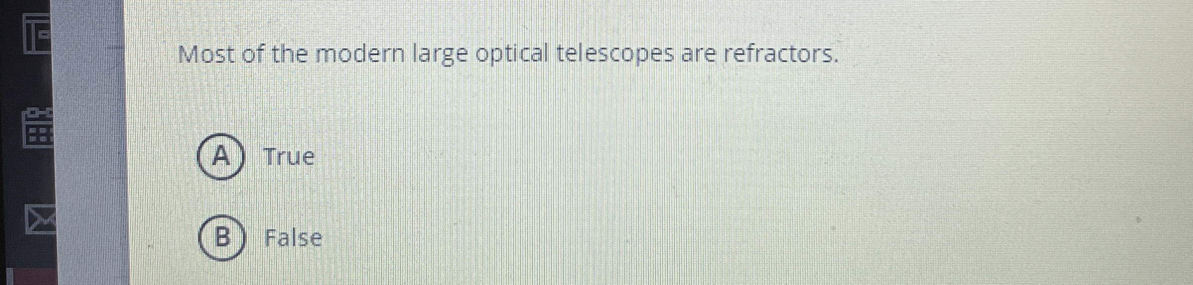 Solved Most of the modern large optical telescopes are