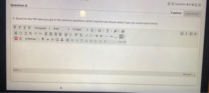 Solved Question 5 10 points Save For the below Me | Chegg.com