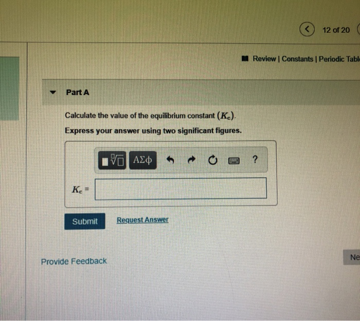 Solved 6 12 of 20 Review Constants Periodic Table Part A | Chegg.com