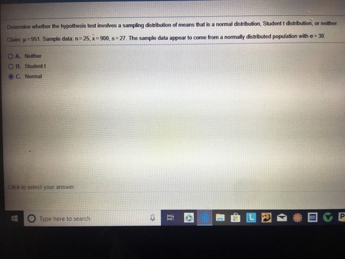 Solved Determine whether the hypothesis test involves a | Chegg.com