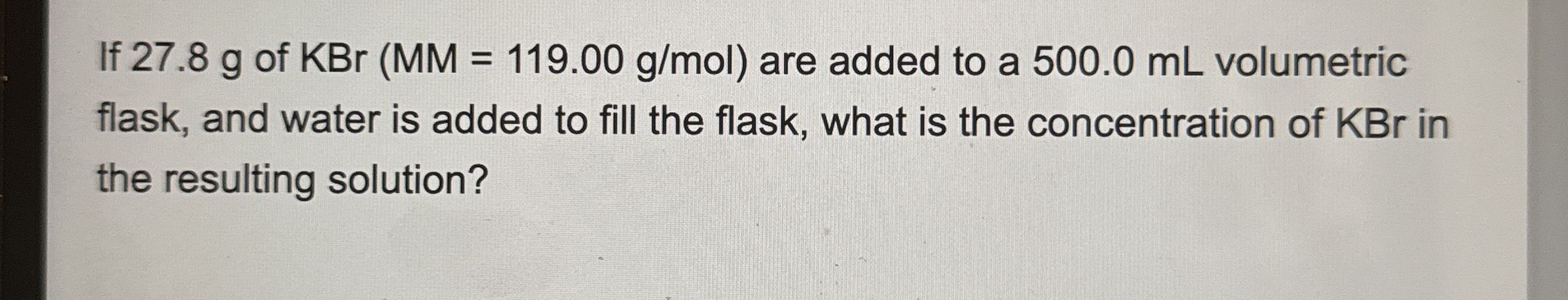 Solved Consider the chemical reaction that takes place | Chegg.com