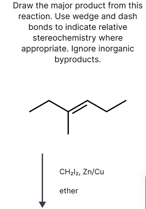 Solved Draw The Major Product Of This Reaction. Ignore 