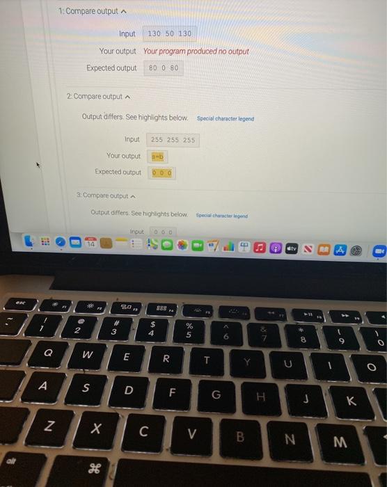 Solved 3.16 LAB Remove gray from RGB Summary Given integer