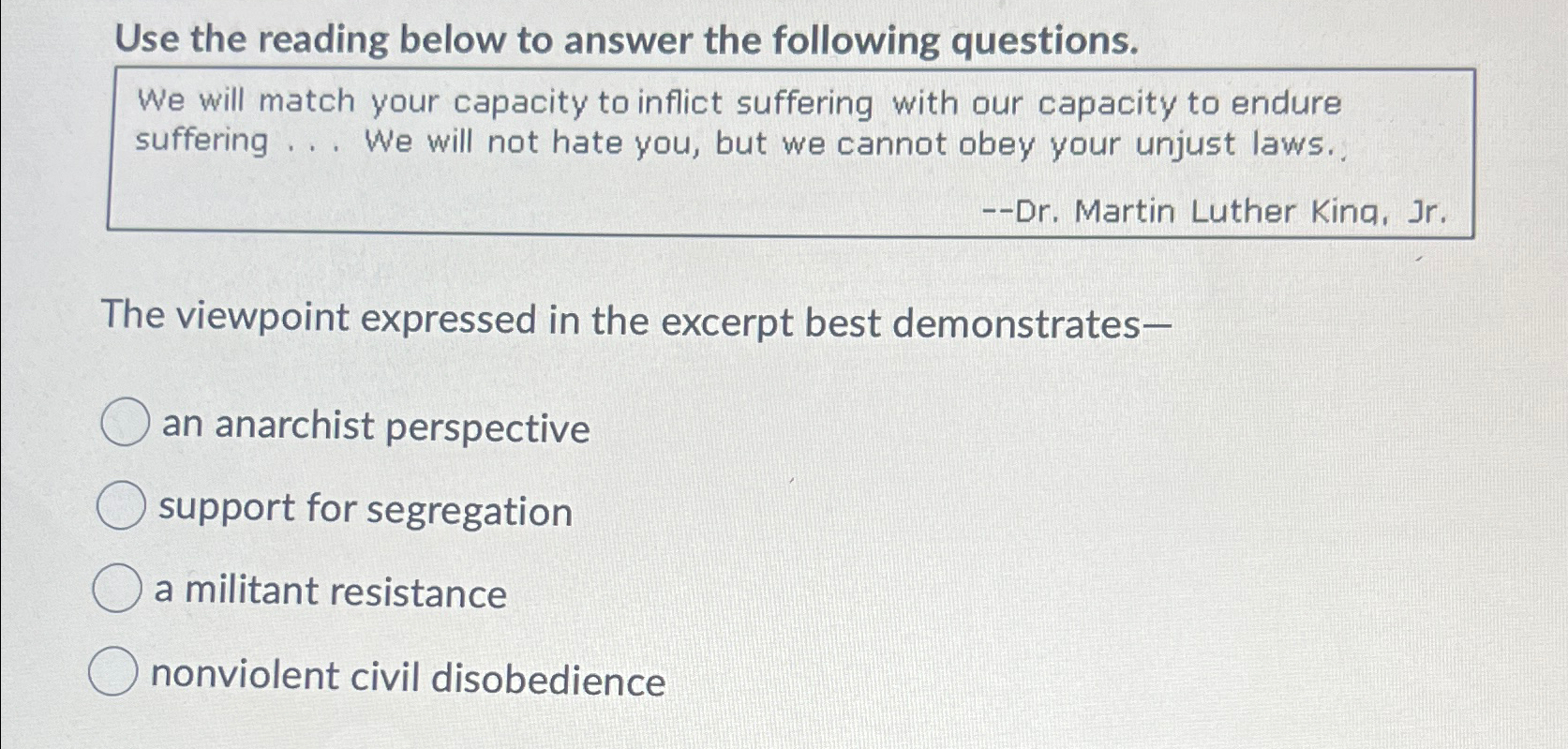 Solved Use the reading below to answer the following | Chegg.com