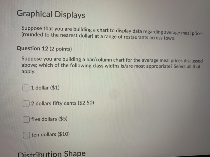 Solved Question 6 (2 points) Suppose you have the following | Chegg.com