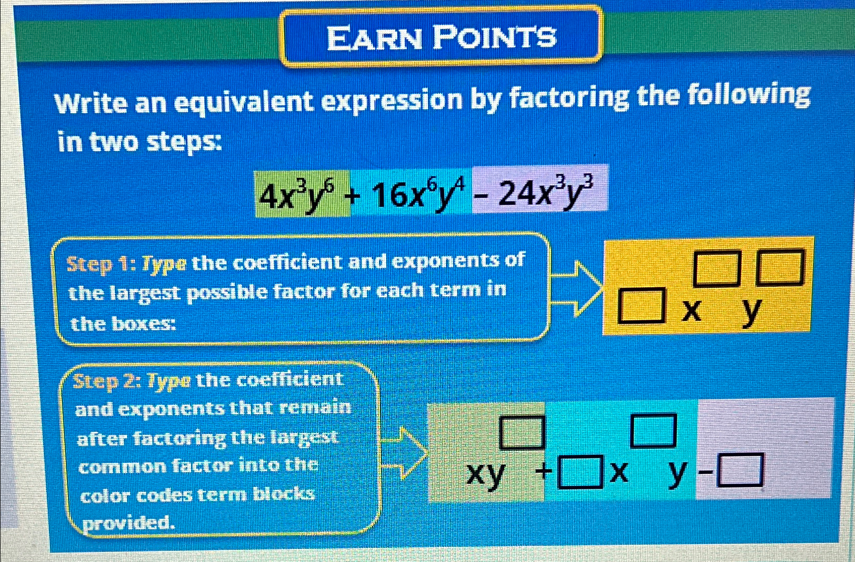 Solved EARN POINTSWrite an equivalent expression by | Chegg.com
