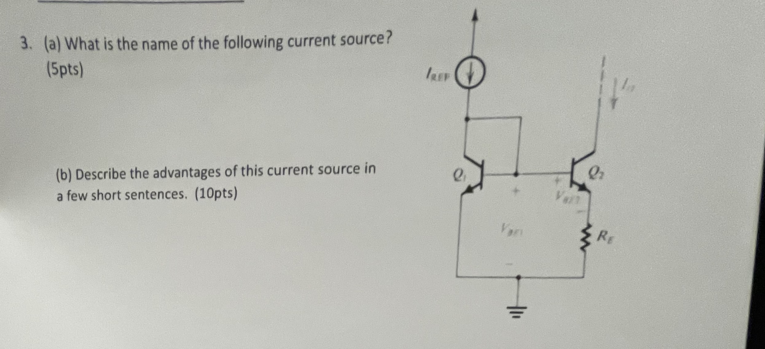 Solved (a) ﻿What is the name of the following current | Chegg.com