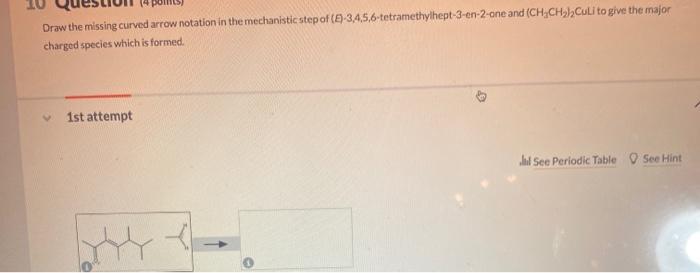 Solved Draw The Missing Curved Arrow Notation In The 0977