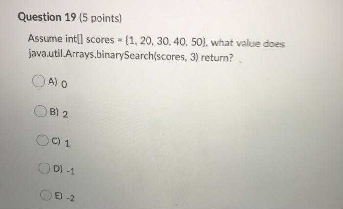 Solved Question 12 (5 points) What is the output of the | Chegg.com