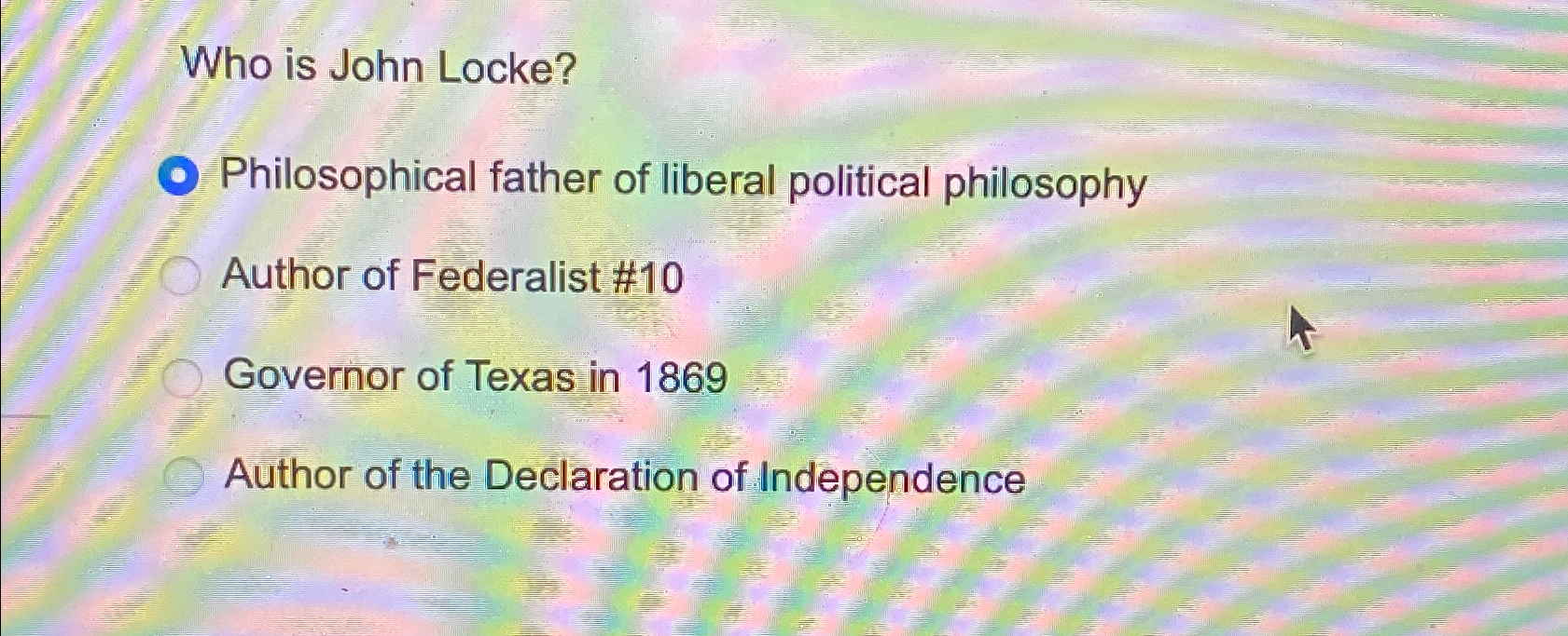 Solved Who is John Locke?Philosophical father of liberal | Chegg.com