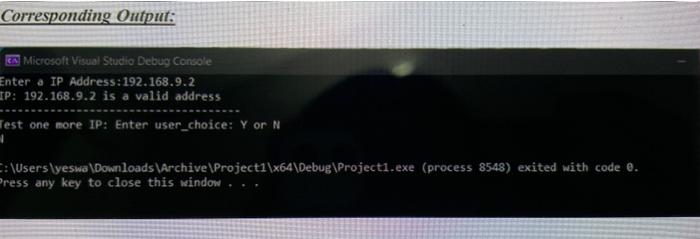 Introduction: Write a program to Validate an IPv4 | Chegg.com
