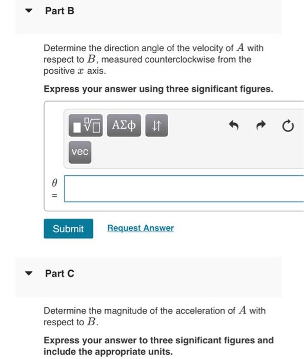 Solved At the instant shown in, car A has a speed of 22 | Chegg.com