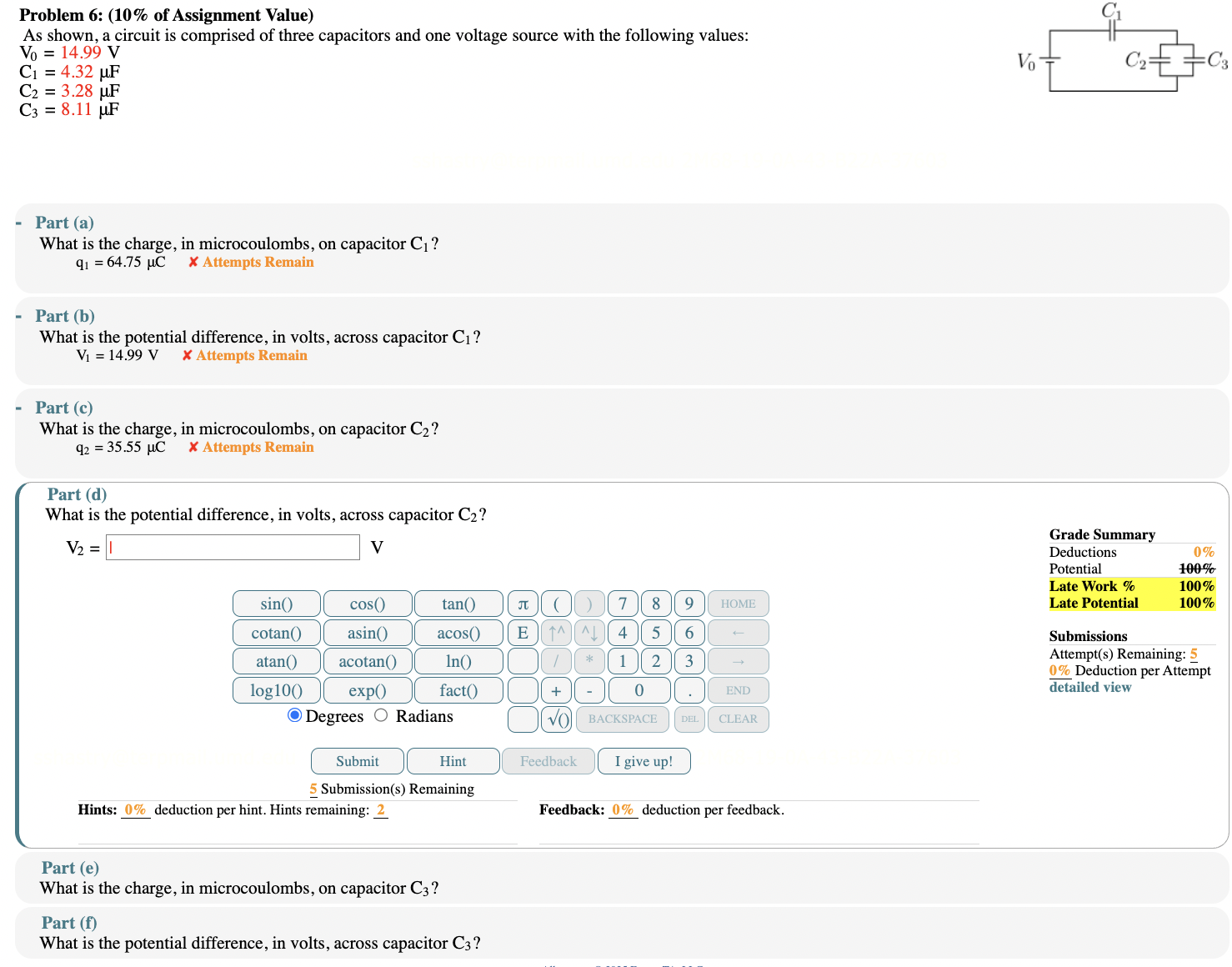 Solved Problem 6: (10% of ﻿Assignment Value)As ﻿shown, a | Chegg.com