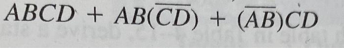 Solved ABCD + AB(CD) + (AB)CD | Chegg.com