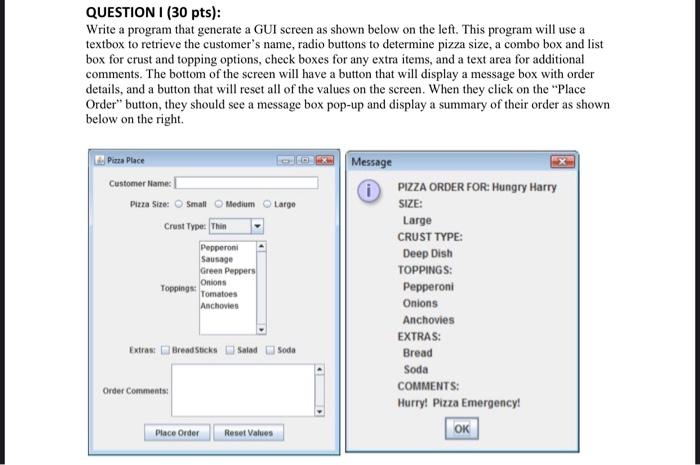 Solved Write a program that generate a GUI screen as shown | Chegg.com