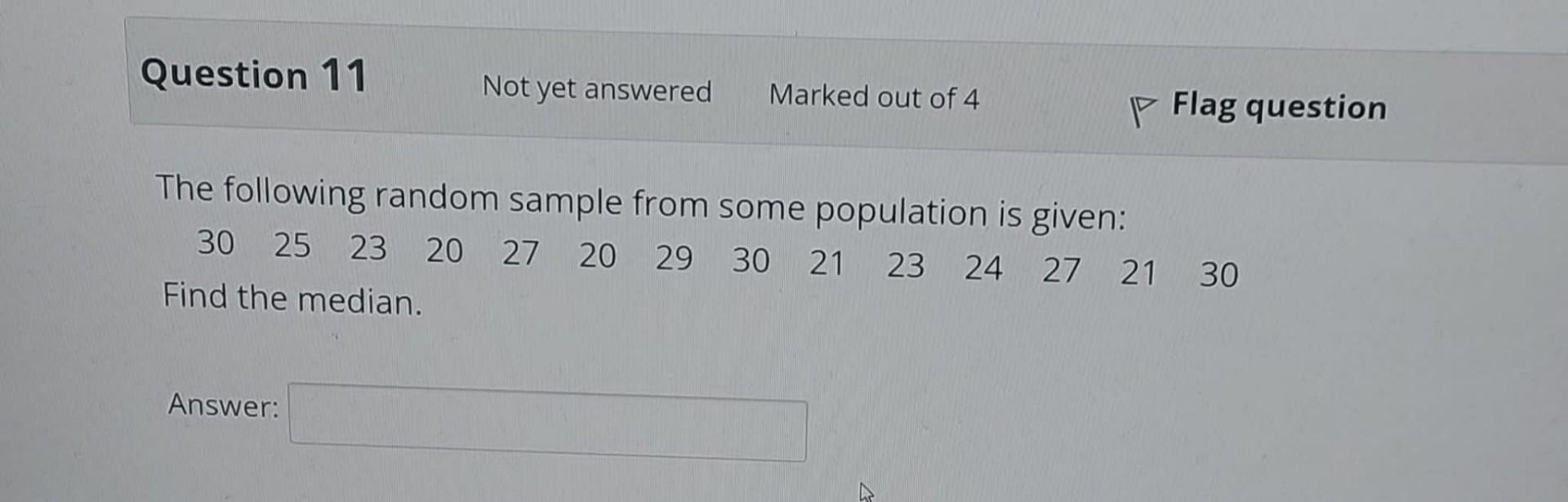 Solved The following random sample from some population is | Chegg.com