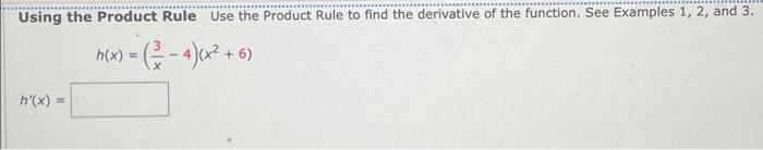 Solved Using The Product Rule Use The Product Rule To Find