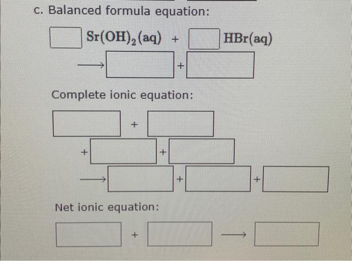 Solved Write The Balanced Formula, Complete Ionic, And Net | Chegg.com