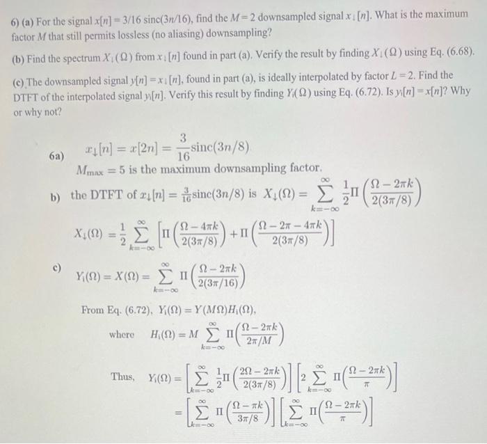 digital signal processing.question and answer